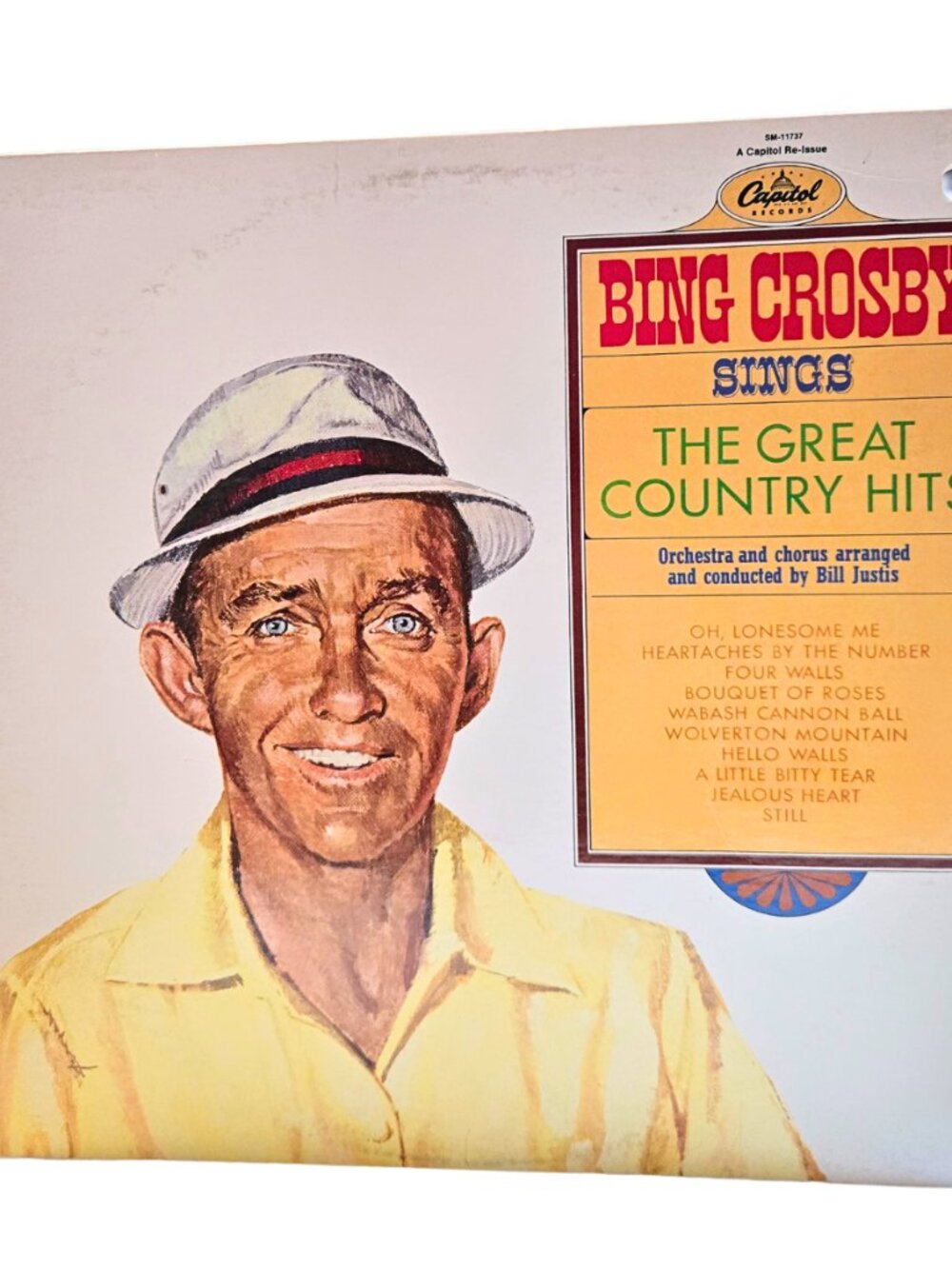 Bing Crosby LP Capitol 2345 Sings The Great Country & Western Hits Mono 1965